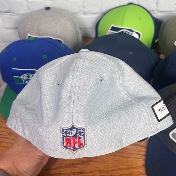 Seattle Seahawks Football NFL Hat Bundle- 6 New Era, 2 Nike Dri-Fit - Picture 4 of 17